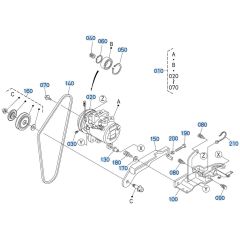 Compressor Assembly for Kubota KX040-5 Mini Excavator