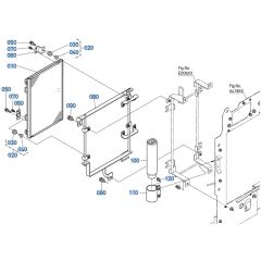 Condenser Assembly for Kubota KX040-5 Mini Excavator