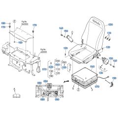 Seat Assembly for Kubota KX040-5 Mini Excavator