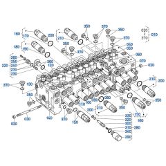 Control Valve Assembly for Kubota KX040-5 Mini Excavator