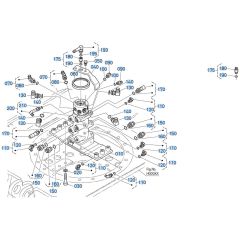 Rotary Joint (Angle) Assembly for Kubota KX040-5 Mini Excavator