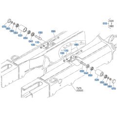 Carrier Roller Assembly for Kubota KX040-5 Mini Excavator