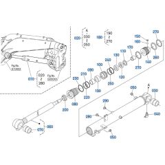 Boom Cylinder Assembly for Kubota KX040-5 Mini Excavator