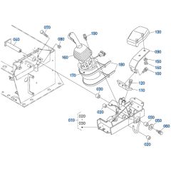 Control Lever (L/H) Assembly for Kubota KX080-3 Mini Excavator
