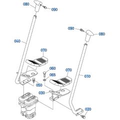 Control Lever (Travel) Assembly for Kubota KX080-3 Mini Excavator