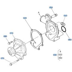 Water Pump Assembly for Kubota KX080-3 Mini Excavator