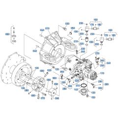 Pump Housing Assembly for Kubota KX080-3 Mini Excavator