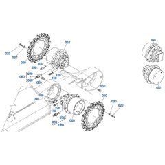 Drive Motor Assembly for Kubota KX080-3 Mini Excavator