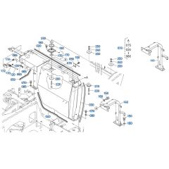 Arch Frame Assembly for Kubota KX080-3 Mini Excavator