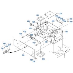 Seat Support Assembly for Kubota KX080-3 Mini Excavator
