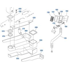 Air Conditioner Assembly for Kubota KX080-3 Mini Excavator