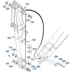 Arm Assembly for Kubota KX080-4s Mini Excavator