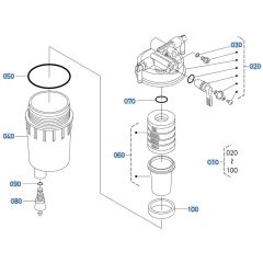 Separator Assembly for Kubota KX080-4s Mini Excavator