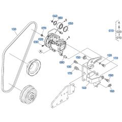 Compressor Assembly for Kubota KX080-4s Mini Excavator