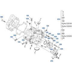Pump Assembly -3 for Kubota KX080-4s Mini Excavator