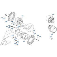 Drive Motor Assembly for Kubota KX080-4s Mini Excavator