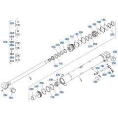 Boom Cylinder Assembly for Kubota KX080-4s Mini Excavator