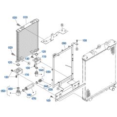 Oil Cooler Assembly for Kubota KX080-4s Mini Excavator