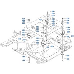 Swing Frame Assembly -1 for Kubota KX080-4s Mini Excavator