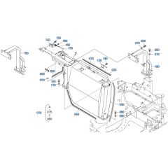 Arch Frame Assembly for Kubota KX080-4s Mini Excavator