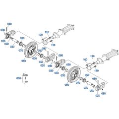 Idler Assembly for Kubota KX080-4s Mini Excavator