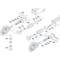 Idler Assembly -1 for Kubota KX080-4s Mini Excavator