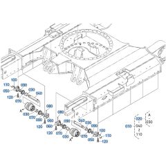 Track Roller Assembly for Kubota KX080-4s Mini Excavator
