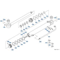 Swing Cylinder Assembly for Kubota KX080-5 Mini Excavator