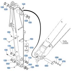 Arm Assembly for Kubota KX080-5 Mini Excavator