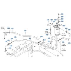 Fuel Filter Assembly for Kubota KX080-5 Mini Excavator