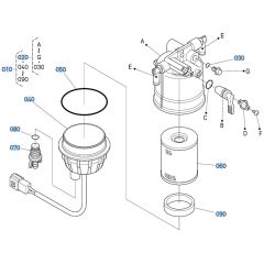 Separator Assembly for Kubota KX080-5 Mini Excavator
