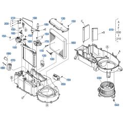 Air Conditioner Assembly for Kubota KX080-5 Mini Excavator