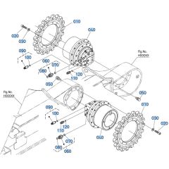 Drive Motor Assembly for Kubota KX080-5 Mini Excavator