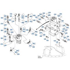Rotary Joint Assembly for Kubota KX080-5 Mini Excavator