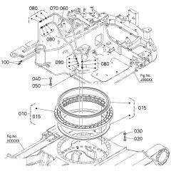 Swivel Bearing Assembly for Kubota KX080-5 Mini Excavator