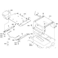 Seat Support Assembly for Kubota KX080-5 Mini Excavator