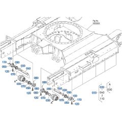 Track Roller Assembly for Kubota KX080-5 Mini Excavator