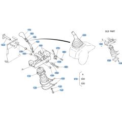 Control Lever (L/H) Assembly for Kubota KX121-3 Mini Excavator