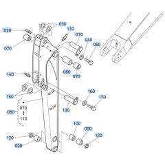 Arm Assembly for Kubota KX121-3 Mini Excavator