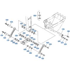 Bucket Link Assembly for Kubota KX121-3 Mini Excavator