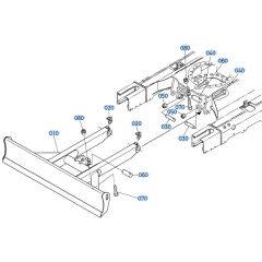 Blade Assembly for Kubota KX121-3 Mini Excavator