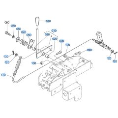 Accelerator Lever Assembly for Kubota KX121-3 Mini Excavator