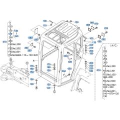 Cabin Assembly for Kubota KX121-3 Mini Excavator