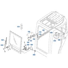 Wiper Assembly for Kubota KX121-3 Mini Excavator