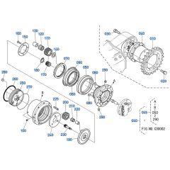 Drive Motor Assembly for Kubota KX121-3 Mini Excavator