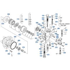 Drive Motor Assembly -1 for Kubota KX121-3 Mini Excavator