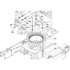 Swivel Bearing Assembly for Kubota KX121-3 Mini Excavator