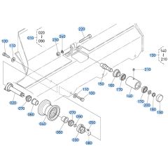 Track Roller Assembly for Kubota KX121-3 Mini Excavator