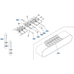 Crawler Assembly for Kubota KX121-3 Mini Excavator
