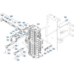 Control Valve Assembly for Kubota KX121-3 Mini Excavator